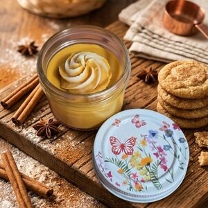 Snickerdoodle Soy Wax Candle Handmade Dessert Style
